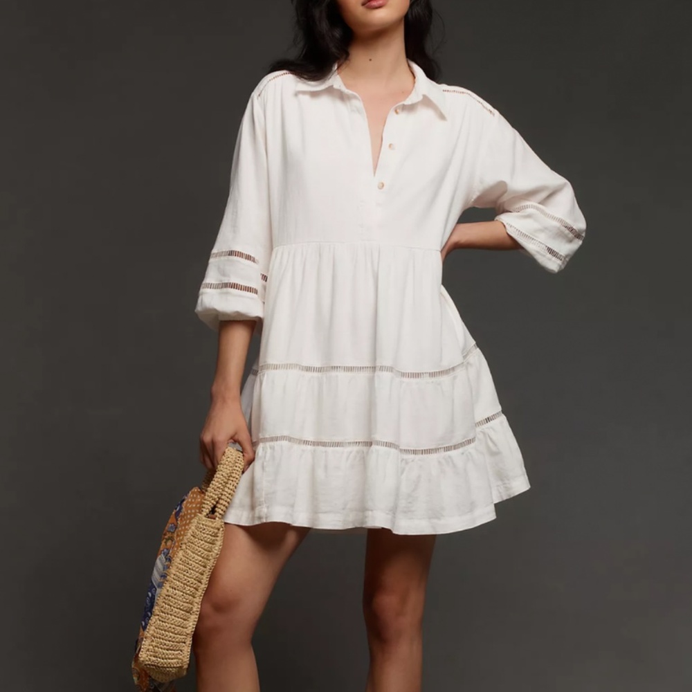 Anthropologie Maeve linen Battina dress